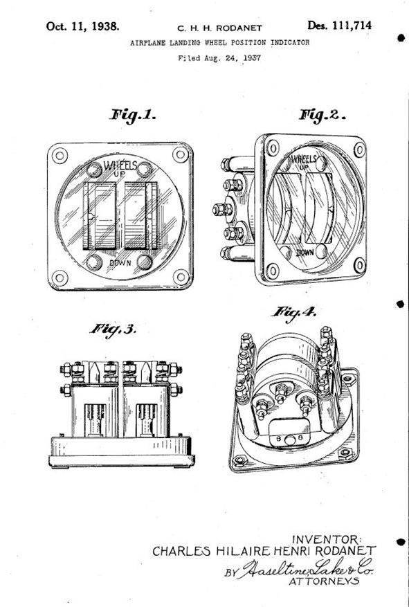 Indicateur de position de roues d'atterissage