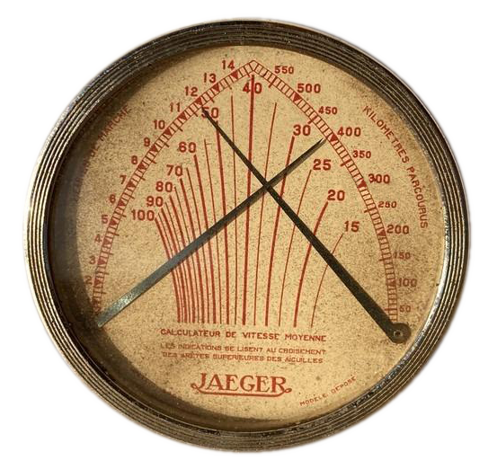 Brevet d'Edmond Jaeger - Calculateur de vitesse moyenne (1919)