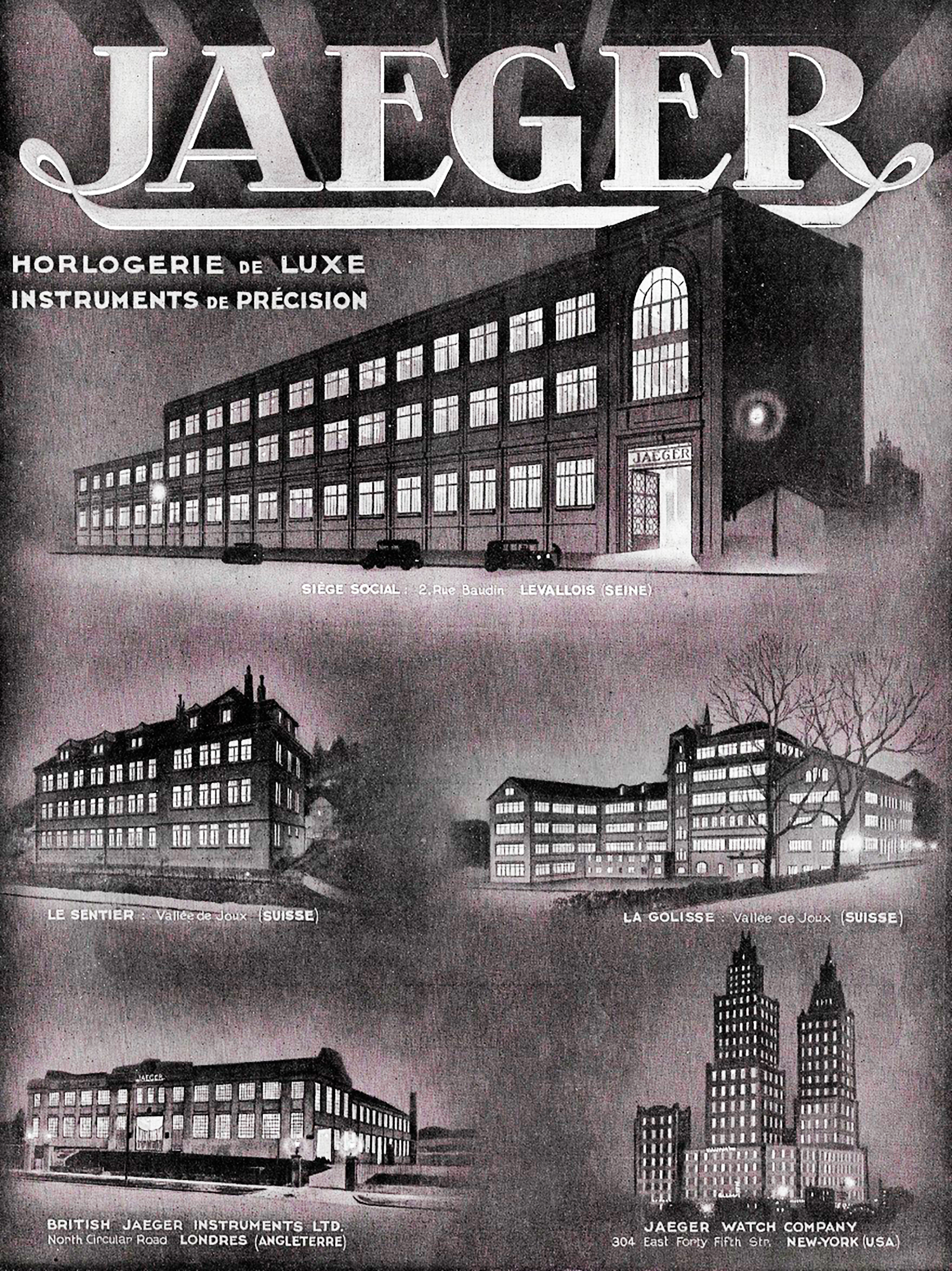 Affiche de l'entreprise Jaeger