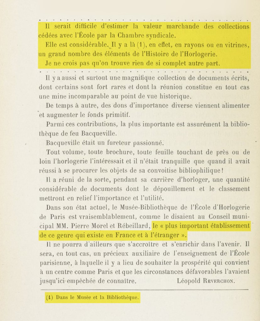 Revue chronométrique octobre 1909